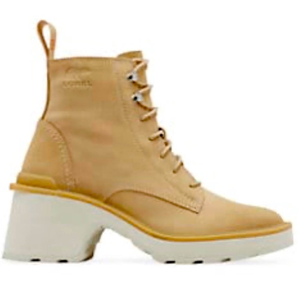 Like New!! SOREL Hi Line Leather and Suede Bootie Sz. 7.5. Only worn once!